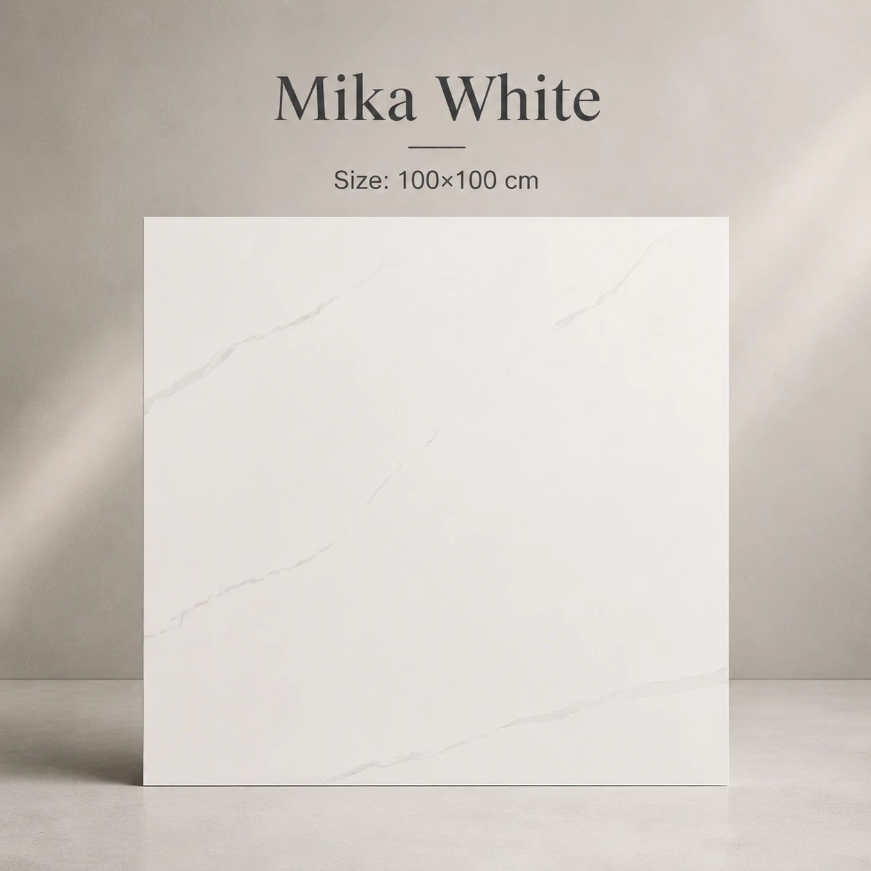 طرح MIKA WHITE، سالن، ۱۰۰ × ۱۰۰، پولیش
