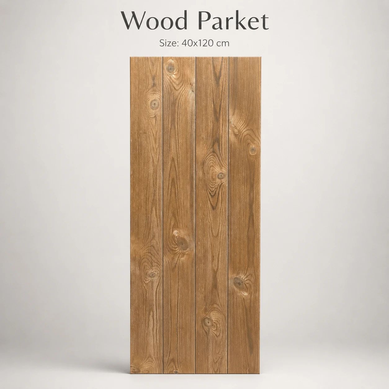 طرح WOOD PARKET، دیوار نما، ۴۰ × ۱۲۰، مات